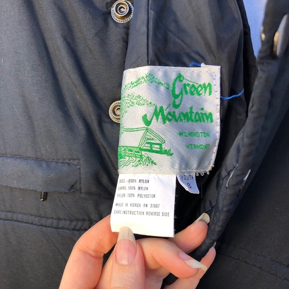 Vintage Black Ski Overalls Bib Youth Small - Picture 4 of 6